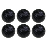 Maxbell 6Pcs Golf Floating Balls Practical Practice Aid for Golfers Pool Competition Black