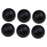 Maxbell 6Pcs Golf Floating Balls Practical Practice Aid for Golfers Pool Competition Black