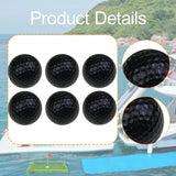 Maxbell 6Pcs Golf Floating Balls Practical Practice Aid for Golfers Pool Competition Black