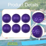 Maxbell 6Pcs Golf Floating Balls Practical Practice Aid for Golfers Pool Competition Purple