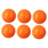 Maxbell 6Pcs Golf Floating Balls Practical Practice Aid for Golfers Pool Competition Orange