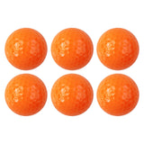 Maxbell 6Pcs Golf Floating Balls Practical Practice Aid for Golfers Pool Competition Orange