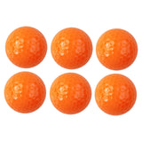 Maxbell 6Pcs Golf Floating Balls Practical Practice Aid for Golfers Pool Competition Orange