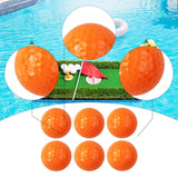 Maxbell 6Pcs Golf Floating Balls Practical Practice Aid for Golfers Pool Competition Orange