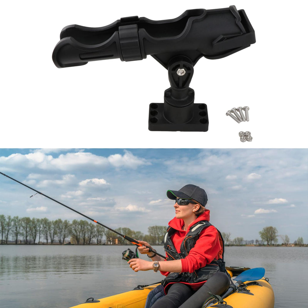 fishing rod holder for bike Mount Bundle includes Rod Holder and Rack Bracket Fly Rod Bike Fishing Rod