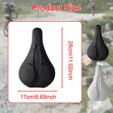 Maxbell Bicycle Saddle Sturdy Breathable Exercise Bike Seat for Mountain Bike Adults black