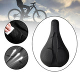 Maxbell Bicycle Saddle Sturdy Breathable Exercise Bike Seat for Mountain Bike Adults black