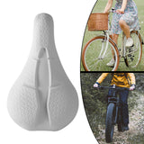 Maxbell Bicycle Saddle Sturdy Breathable Exercise Bike Seat for Mountain Bike Adults white