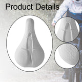 Maxbell Bicycle Saddle Sturdy Breathable Exercise Bike Seat for Mountain Bike Adults white
