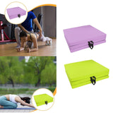 Maxbell Tri Fold Folding Exercise Mat Waterproof Home with Carrying Handles Foldable Light purple