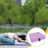 Maxbell Tri Fold Folding Exercise Mat Waterproof Home with Carrying Handles Foldable Light purple