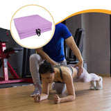 Maxbell Tri Fold Folding Exercise Mat Waterproof Home with Carrying Handles Foldable Light purple