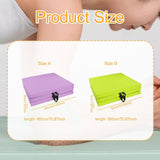 Maxbell Tri Fold Folding Exercise Mat Waterproof Home with Carrying Handles Foldable Light purple