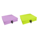 Maxbell Tri Fold Folding Exercise Mat Waterproof Home with Carrying Handles Foldable Light purple