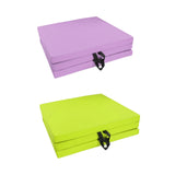 Maxbell Tri Fold Folding Exercise Mat Waterproof Home with Carrying Handles Foldable Light purple