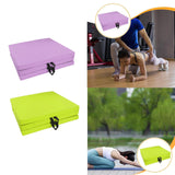 Maxbell Tri Fold Folding Exercise Mat Waterproof Home with Carrying Handles Foldable Light purple