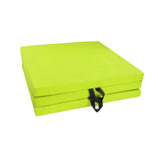 Maxbell Tri Fold Folding Exercise Mat Waterproof Home with Carrying Handles Foldable Green