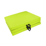 Maxbell Tri Fold Folding Exercise Mat Waterproof Home with Carrying Handles Foldable Green