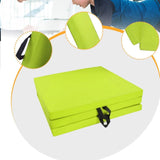 Maxbell Tri Fold Folding Exercise Mat Waterproof Home with Carrying Handles Foldable Green