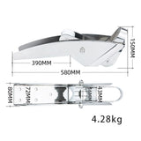 Maxbell Boat Bow Anchor Roller Support Easily Install Practical Marine Anchor Roller