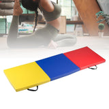 Maxbell Folding Exercise Mat with Carrying Handles 5.9ft x 2ft for Fitness Dance
