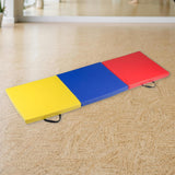 Maxbell Folding Exercise Mat with Carrying Handles 5.9ft x 2ft for Fitness Dance