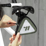 Maxbell Bicycle Saddle Bag Multifunction Portable Reflective Warning Bike Gear Pouch Green