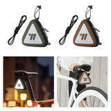 Maxbell Bicycle Saddle Bag Multifunction Portable Reflective Warning Bike Gear Pouch Green