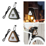 Maxbell Bicycle Saddle Bag Multifunction Portable Reflective Warning Bike Gear Pouch Green
