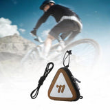 Maxbell Bicycle Saddle Bag Multifunction Portable Reflective Warning Bike Gear Pouch Brown