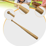 Maxbell Wooden Baseball Bat Games Playing Equipment Multipurpose Unfinished Training