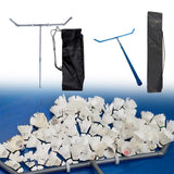 Maxbell Badminton Ball Collector Removable Sweeping Machine for Park Venues Backyard gray