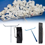 Maxbell Badminton Ball Collector Removable Sweeping Machine for Park Venues Backyard gray