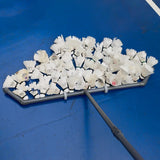 Maxbell Badminton Ball Collector Removable Sweeping Machine for Park Venues Backyard gray