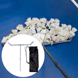 Maxbell Badminton Ball Collector Removable Sweeping Machine for Park Venues Backyard gray