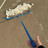 Maxbell Badminton Ball Collector Removable Sweeping Machine for Park Venues Backyard blue