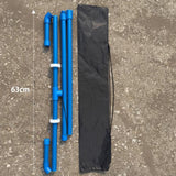 Maxbell Badminton Ball Collector Removable Sweeping Machine for Park Venues Backyard blue