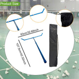 Maxbell Badminton Ball Collector Removable Sweeping Machine for Park Venues Backyard blue