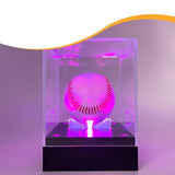 Maxbell Softball Display Case with LED Light Decor for Golf Balls Office Memorabilia