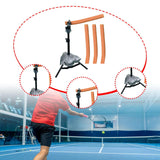Maxbell Badminton Training Device Professional Height Adjustable for Gym Adults Kids Single Player