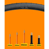 Maxbell 2 Pieces Bike Inner Tubes Premium Bike Interior Tire Tubes for Road Bicycles 85MM