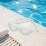 Maxbell Swimming Goggles Portable Trendy Pool Goggles for Swimming Enthusiasts Beach white