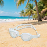 Maxbell Swimming Goggles Portable Trendy Pool Goggles for Swimming Enthusiasts Beach white