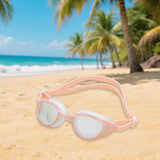Maxbell Swimming Goggles Portable Trendy Pool Goggles for Swimming Enthusiasts Beach Pink