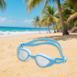 Maxbell Swimming Goggles Portable Trendy Pool Goggles for Swimming Enthusiasts Beach blue