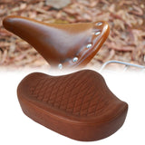 Maxbell Bike Saddle Lightweight Soft Wide Shockproof for Electric Bike Riding Sports Brown