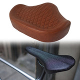 Maxbell Bike Saddle Lightweight Soft Wide Shockproof for Electric Bike Riding Sports Brown