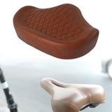 Maxbell Bike Saddle Lightweight Soft Wide Shockproof for Electric Bike Riding Sports Brown