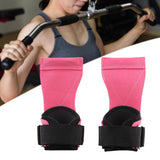 Maxbell Weight Lifting Wrist Straps Pull Ups Workout for Deadlifts Rows Bodybuilding Pink