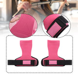 Maxbell Weight Lifting Wrist Straps Pull Ups Workout for Deadlifts Rows Bodybuilding Pink